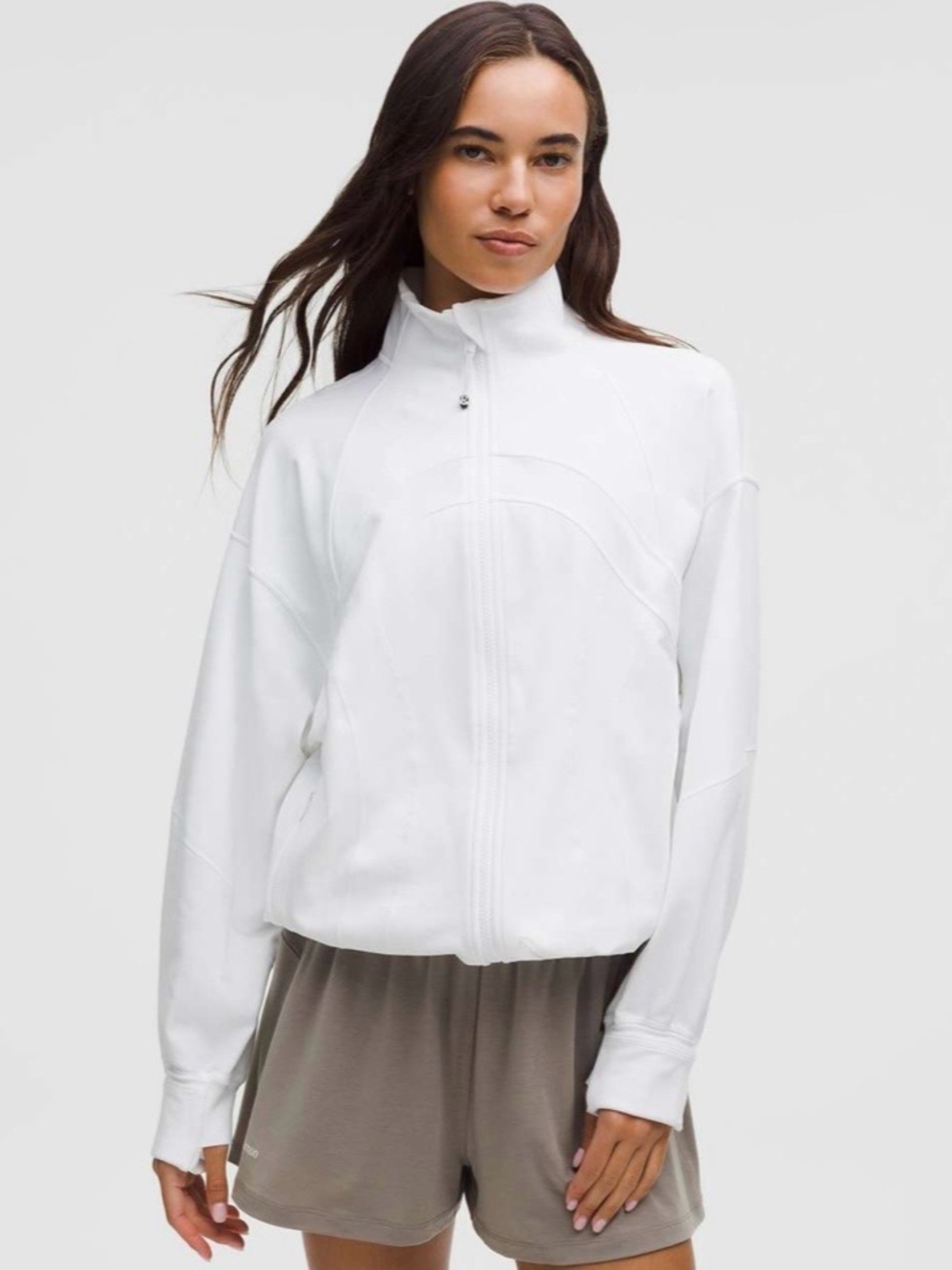 Lululemon Define Oversized Jacket *Luon White Sz 10 NWOT